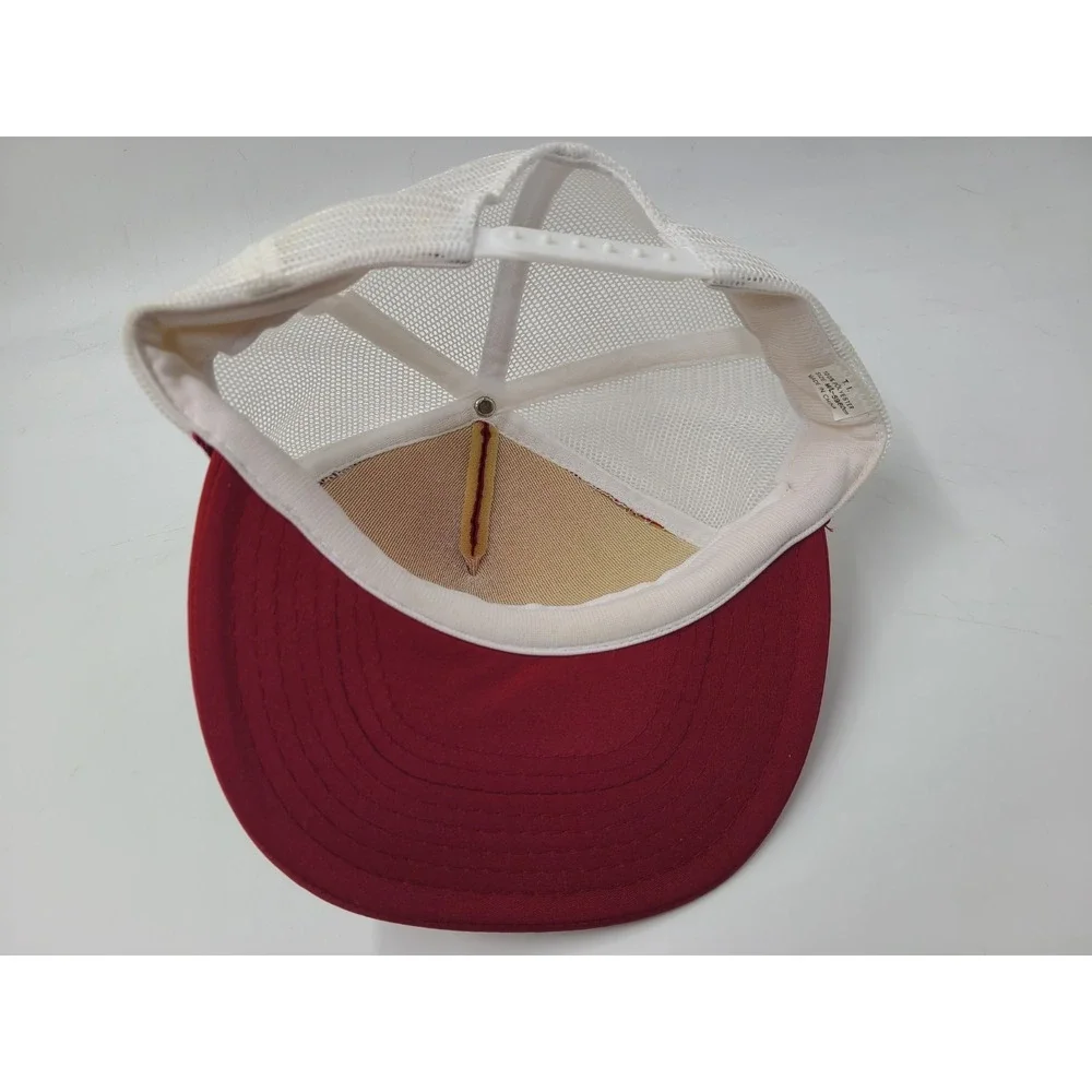 Vintage Ohio State University Buckeyes Mesh‎ Trucker Snapback Hat Cap NCAA Red